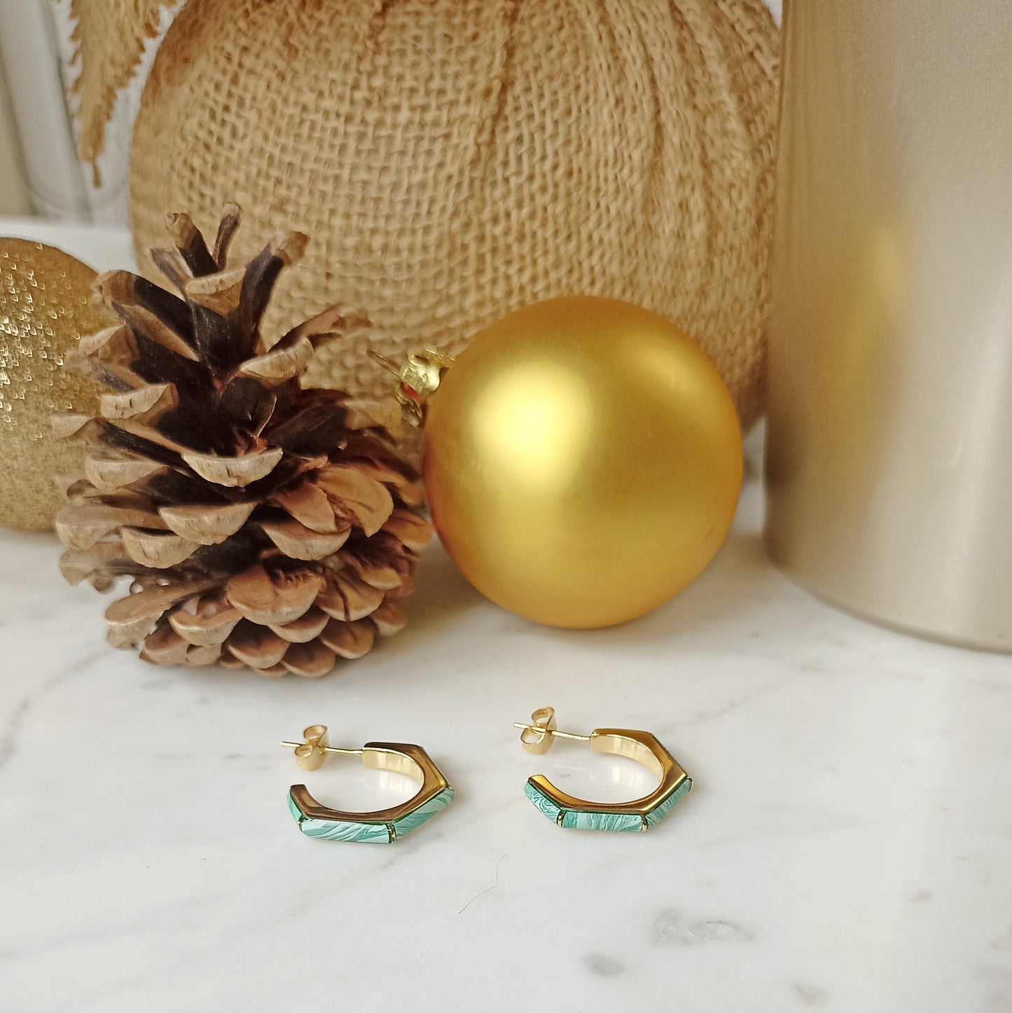 Boucles d'oreilles Blanche