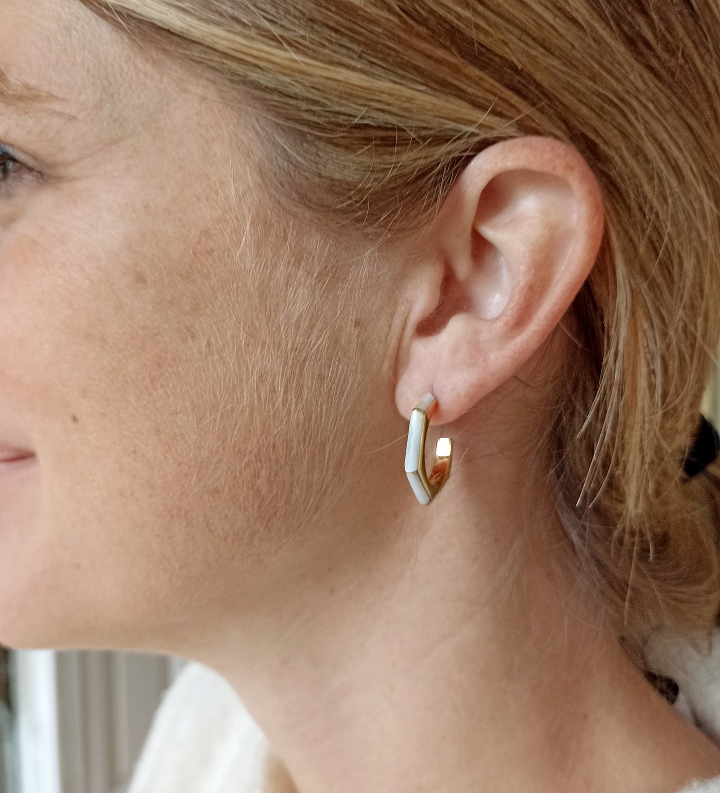 Boucles d'oreilles Blanche