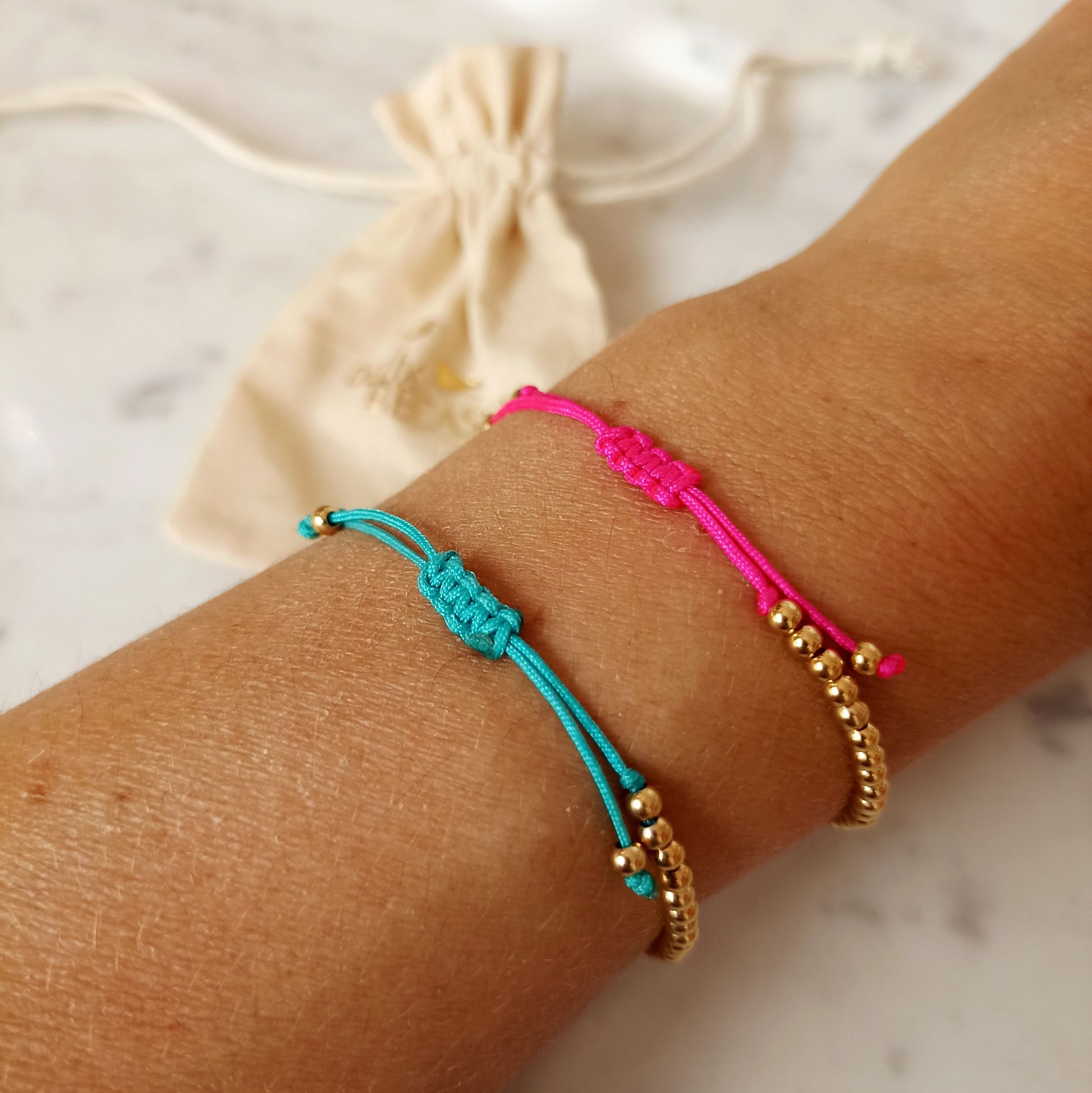 Bracelet Carolina argent 925 Plaqué or 3 microns