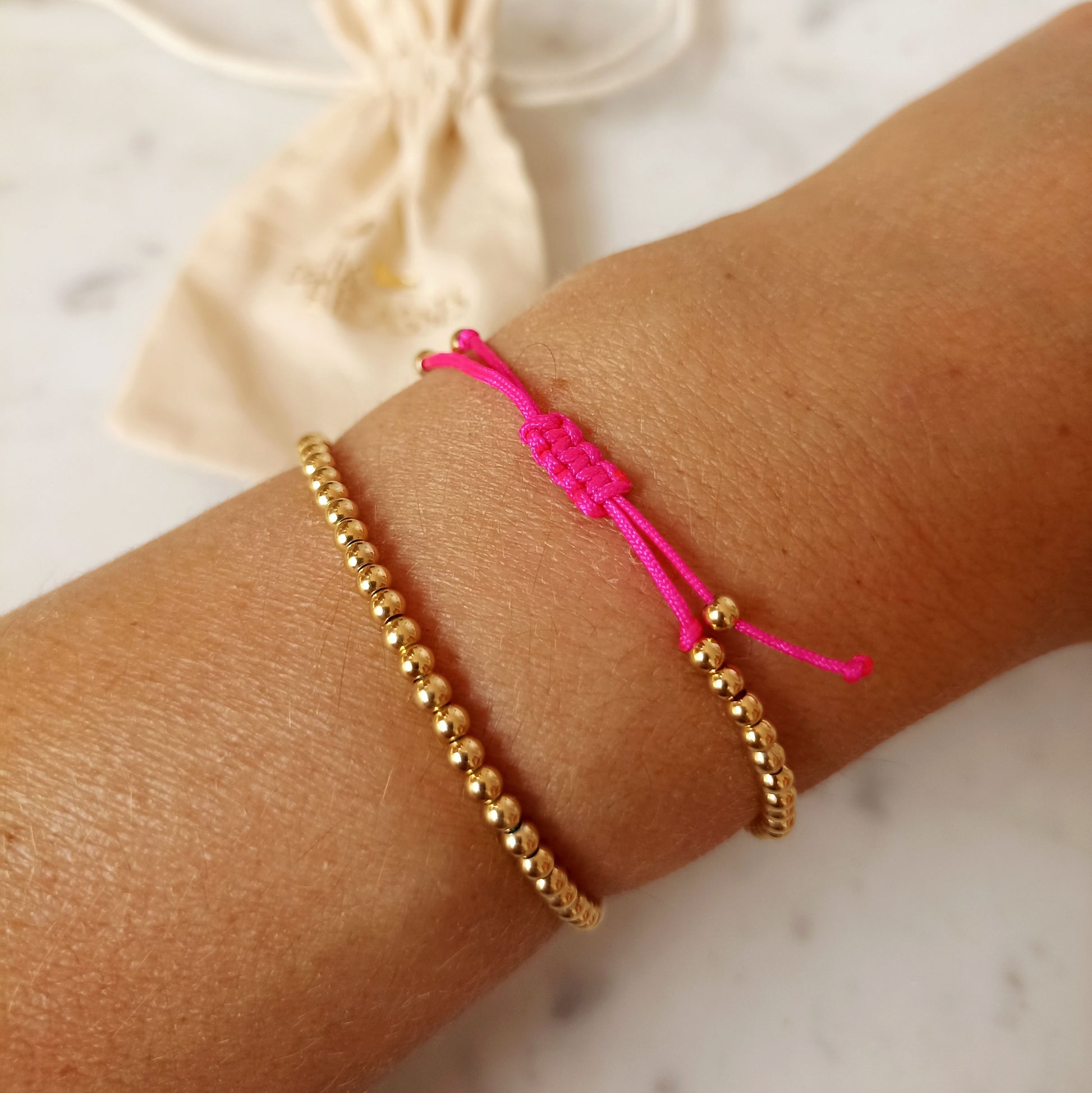 Bracelet Carolina argent 925 Plaqué or 3 microns