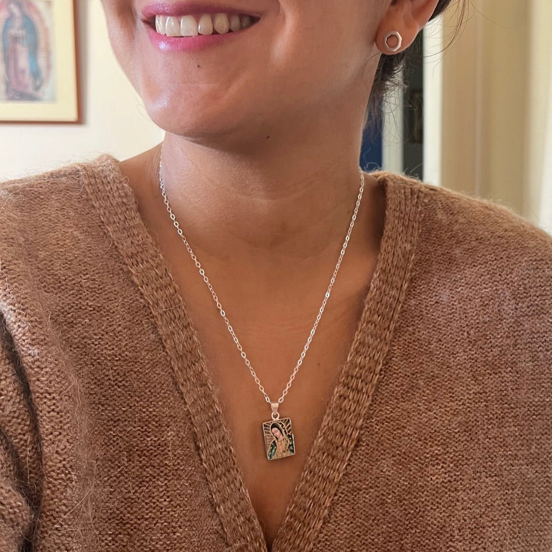 Collier Vierge de Guadalupe Coloré