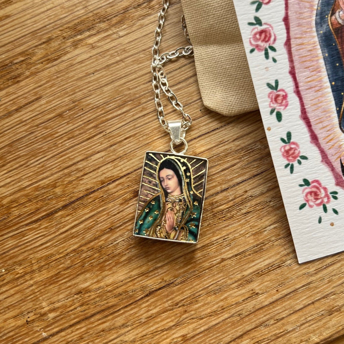 Collier Vierge de Guadalupe Coloré