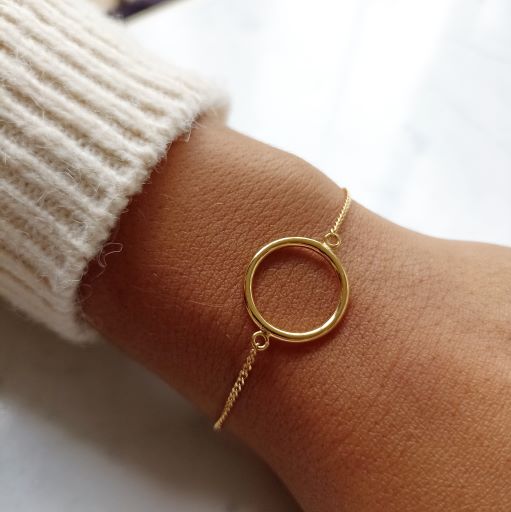 Bracelet plaqué or 3 microns