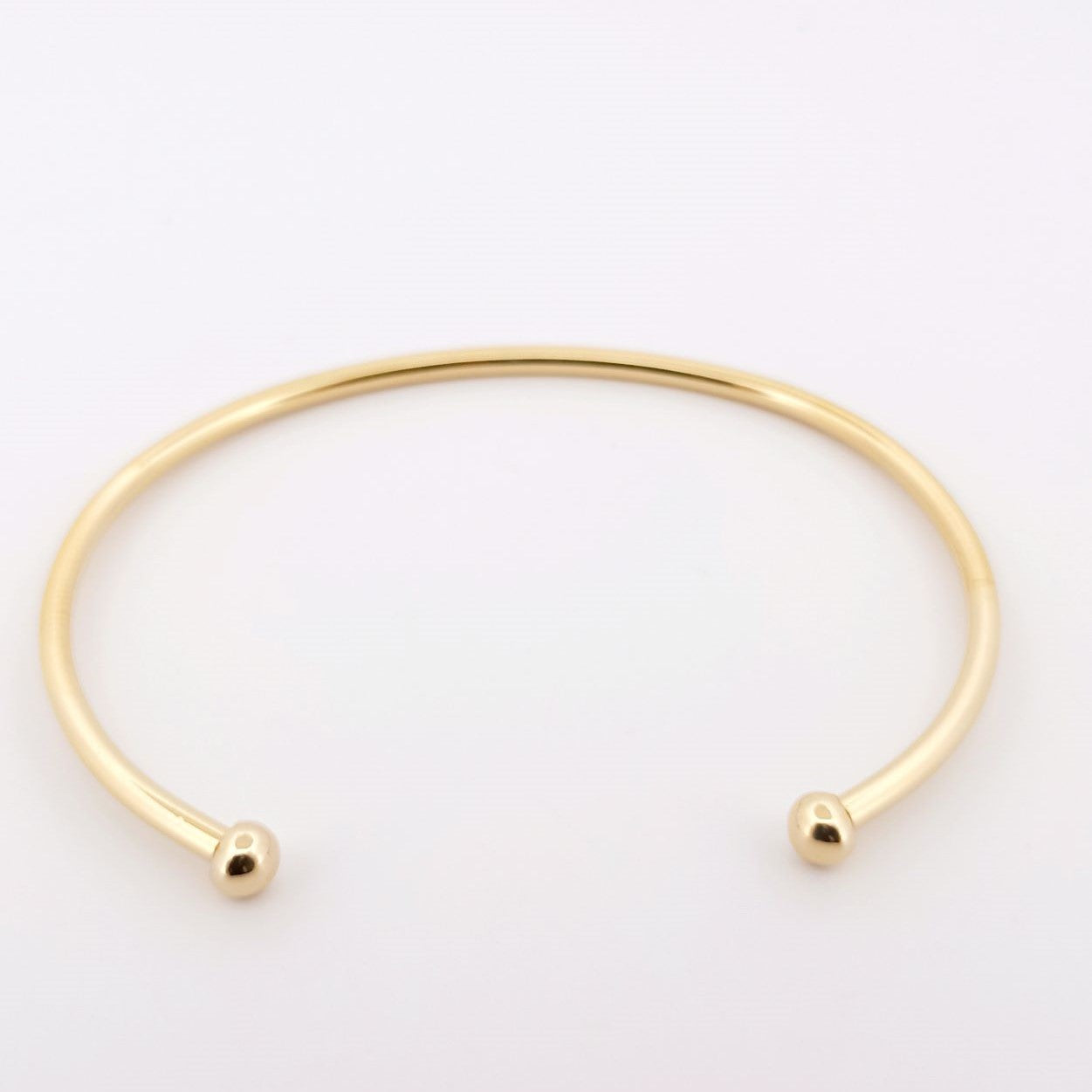 Bracelet Demi jonc plaqué or 3 microns