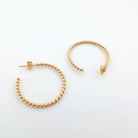 Boucles d'oreilles plaqué or 3 microns