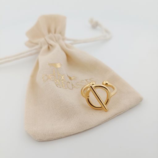 Bague plaqué or 3 microns