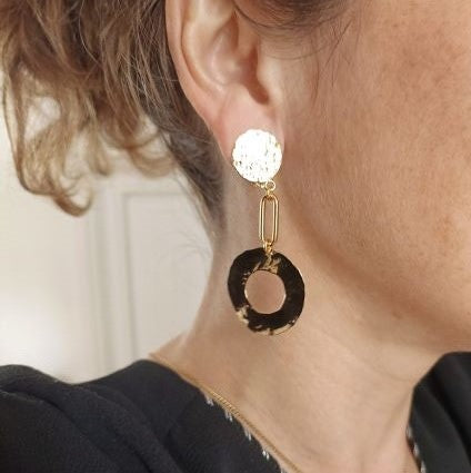 Boucles d'oreilles Aurore à clip