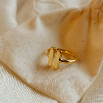 Bague plaqué or 3 microns