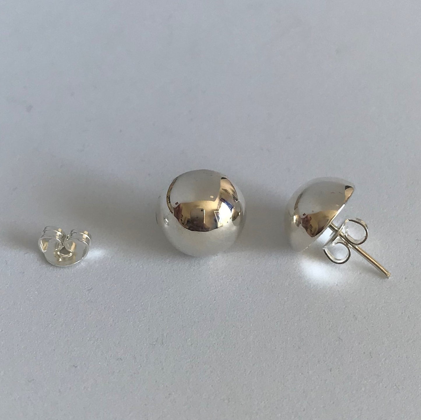 Boucles d'oreilles argent 925 puces boules