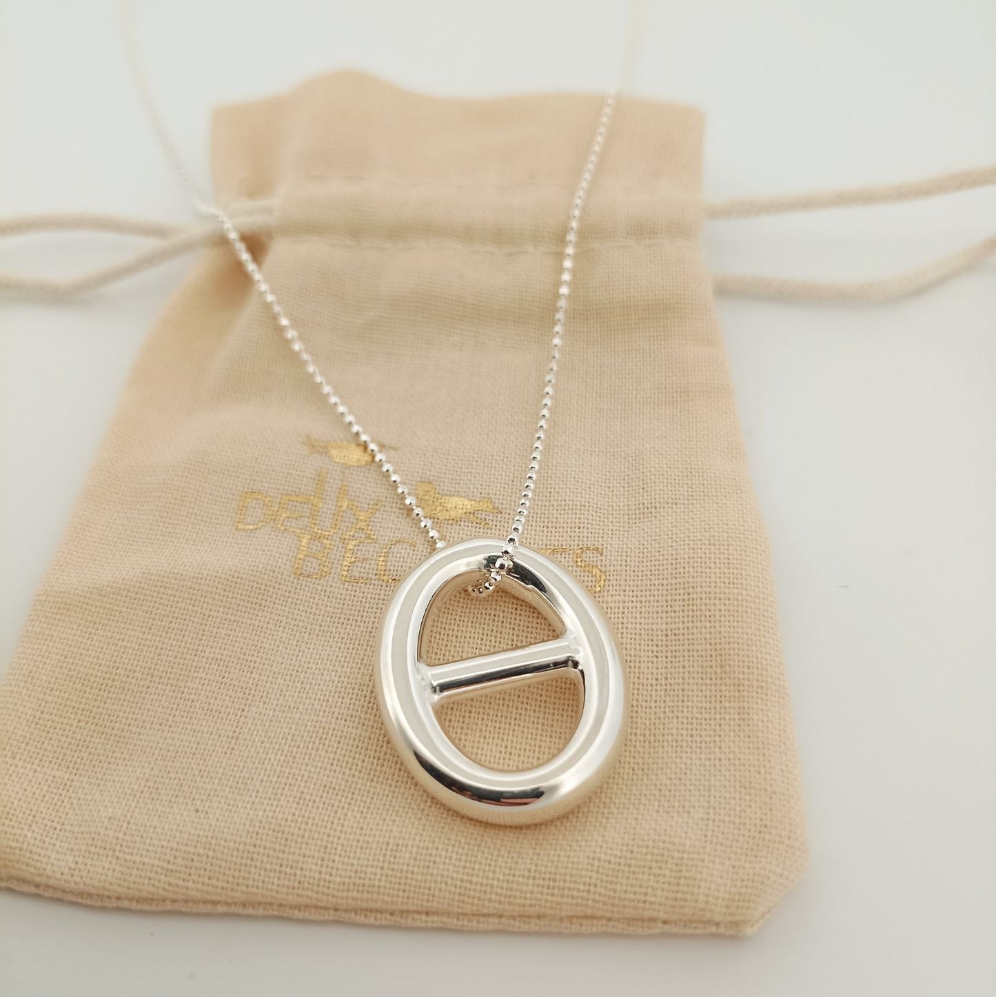 Collier en argent 925 maille marine