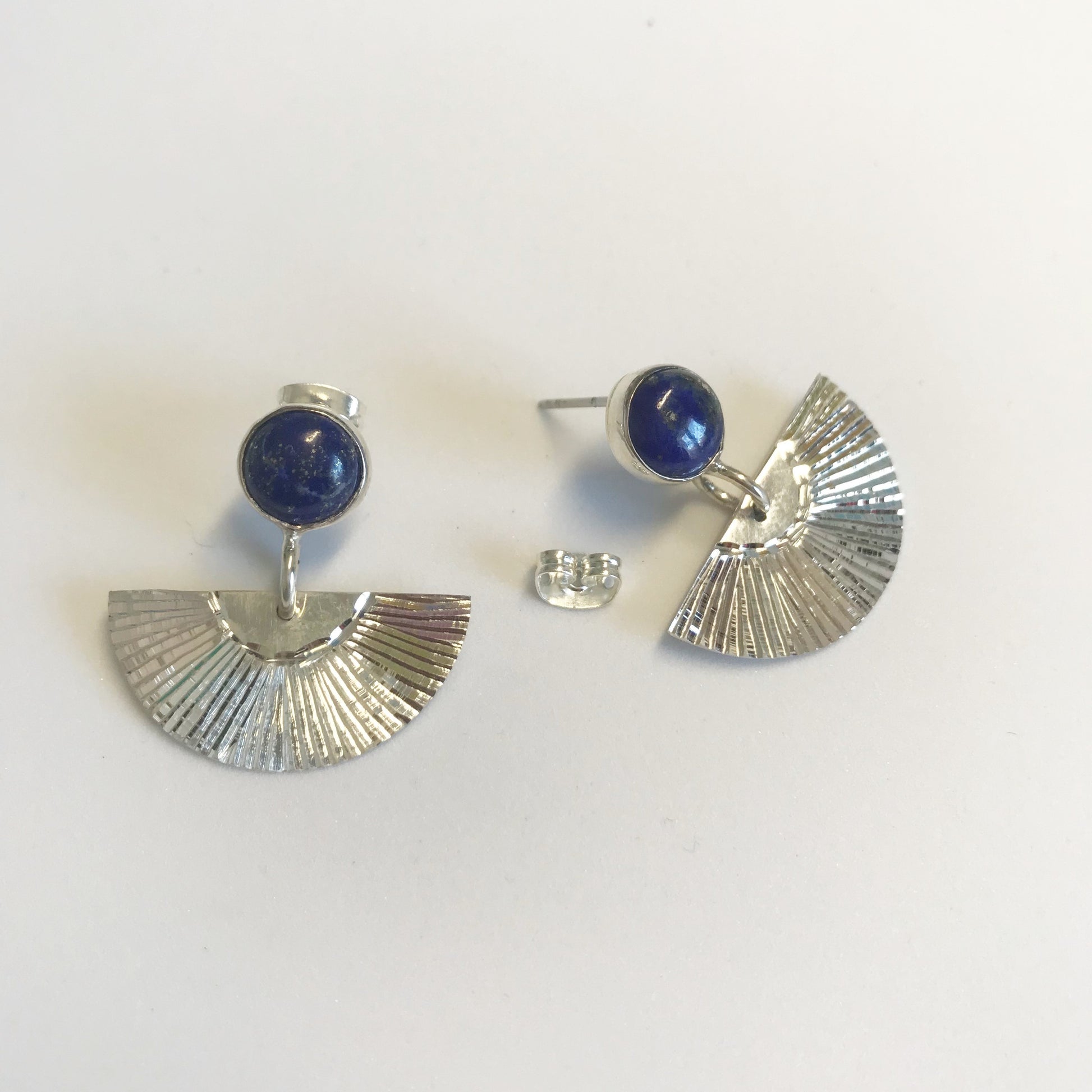 Boucles d'oreilles argent 925 et lapiz lazuli