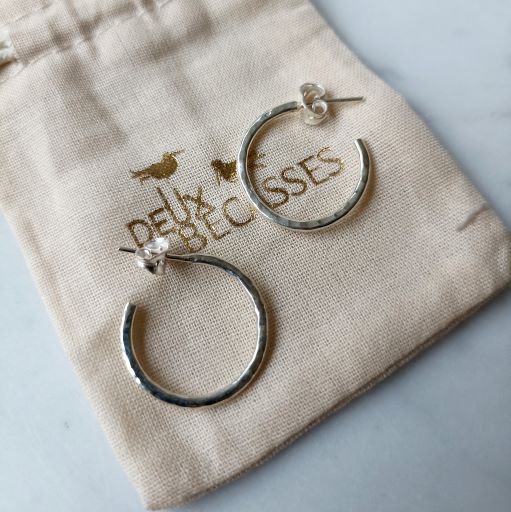 Boucles d'oreilles argent 925 créoles