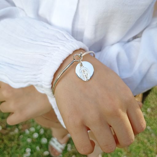 Bracelet argent 925 et médaille miraculeuse