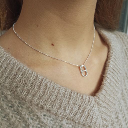 Collier en Argent 925 maille marine