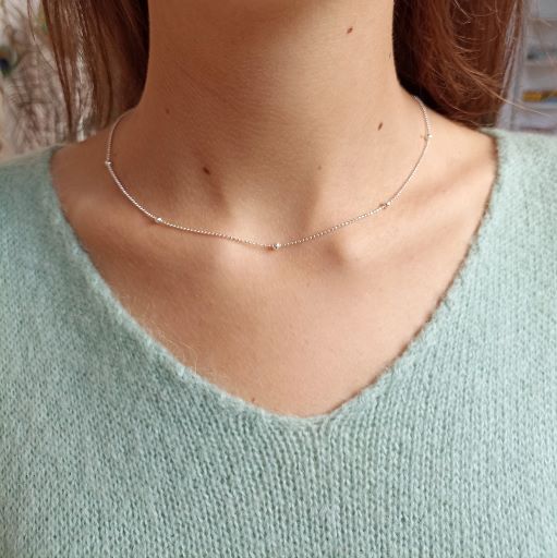 Collier petites boules en argent 925