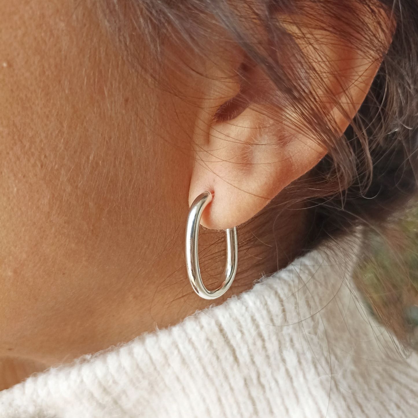 Boucles d'oreilles argent 925 créoles