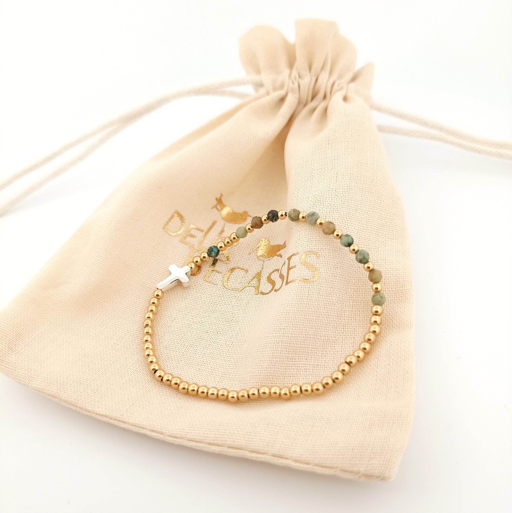 Bracelet dizainier plaqué or