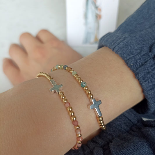 Bracelet dizainier plaqué or