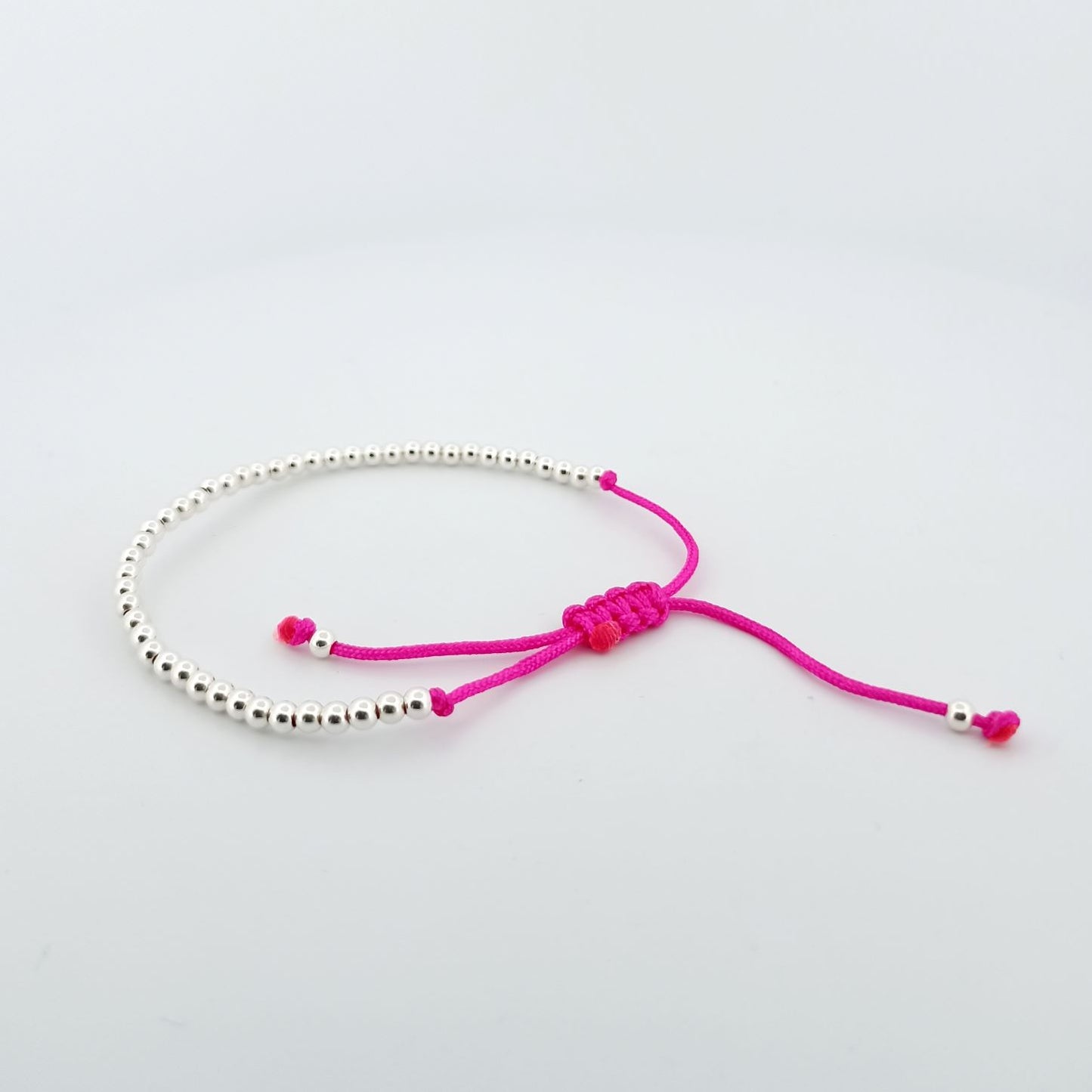 Bracelet perle argent 925 rose