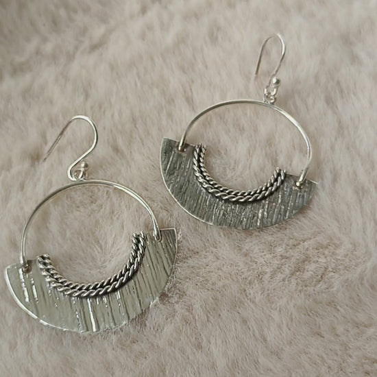 Boucles d'oreilles argent 925 