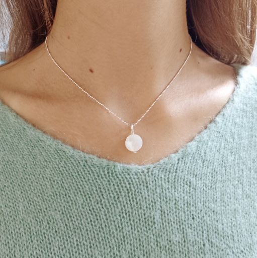 Collier en Argent 925 et nacre